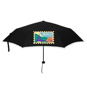 Dessin animé d’INDONET à Bali - Parapluie standard - noir - Devant