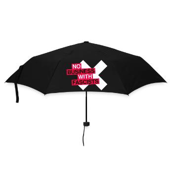 NO BUSINESS WITH FASCISTS - Umbrella (small) - black - Front