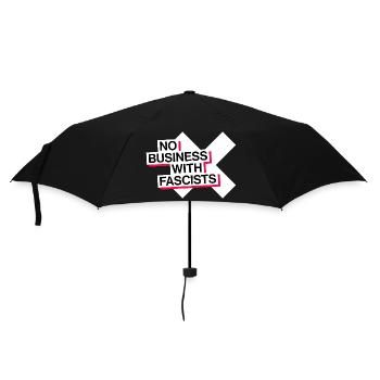 NO BUSINESS WITH FASCISTS - Umbrella (small) - black - Front