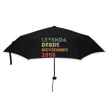 Novembre 2005 Vintage Rétro Anniversaire - Parapluie standard - noir - Devant