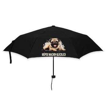 Happiness is… a pug in life! - Umbrella (small) - black - Front