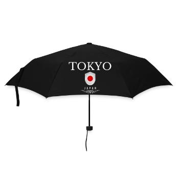 Tokio Japan, Souvenir Tokio - Regenschirm (klein) - Schwarz - Vorne