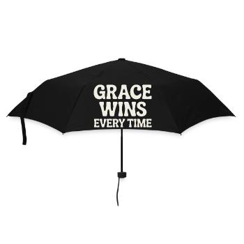 Jésus Foi Chrétienne La Grâce gagne à chaque fois - Parapluie standard - noir - Devant