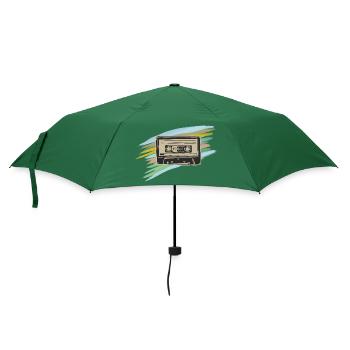 Kassetten Vibe Neon-Pinsel - Regenschirm (klein) - Flaschengrün - Vorne