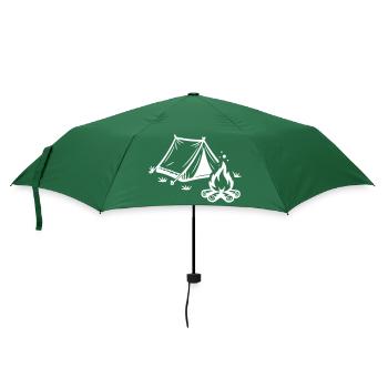 Tent Campfire Camping - Umbrella (small) - bottlegreen - Front
