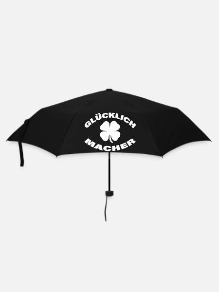 GLÜCKLICHMACHER - Regenschirm (klein) - Schwarz