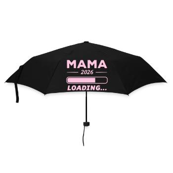 Mama 2026 Loading... - Regenschirm (klein) - Schwarz - Vorne