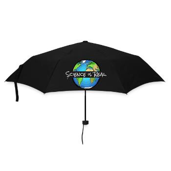 Science is Real | Globe - Umbrella (small) - black - Front