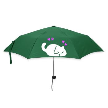 Amour des chats - Parapluie standard - vert bouteille - Devant