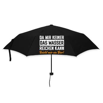 Since no one can give me water, beer is enough for me - Umbrella (small) - black - Front
