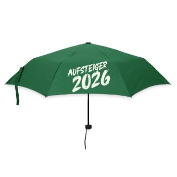 Aufsteiger 2026 Design - Regenschirm (klein) - Flaschengrün - Vorne