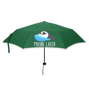 lazy procrastination lazy laziness - Umbrella (small) - bottlegreen - Front