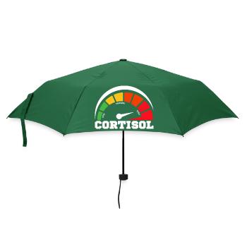 Funny Low cortisol Hilarious Stress Free Cortisol - Umbrella (small) - bottlegreen - Front