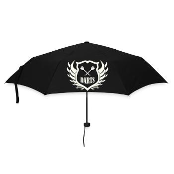 darts_shield - Regenschirm (klein) - Schwarz - Vorne
