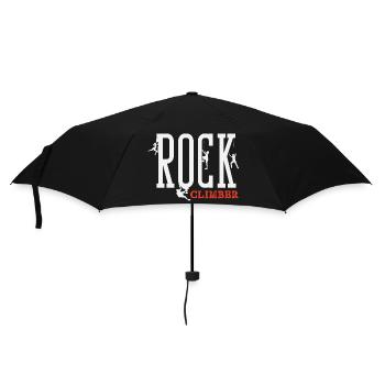 Rock Climber Lettering Climber Design - Umbrella (small) - black - Front