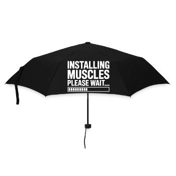 Installing Muscles Please Wait... - Umbrella (small) - black - Front