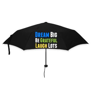 Positives Denken Inspirierend Motivation - Regenschirm (klein) - Schwarz - Vorne