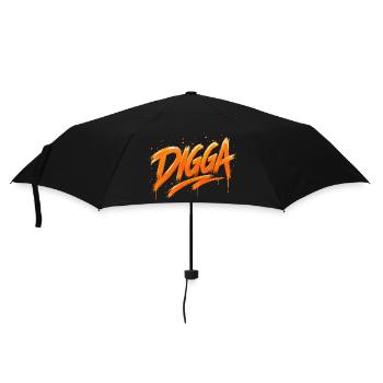 DIGGA – Urban Graffiti Statement - Umbrella (small) - black - Front