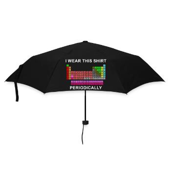 Ich trage diesen Periodentisch - Regenschirm (klein) - Schwarz - Vorne