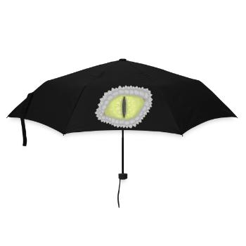 Drachenauge - Regenschirm (klein) - Schwarz - Vorne