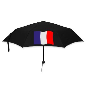 France flag - Umbrella (small) - black - Front