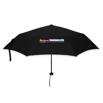 Design Feelgood Manager white colorful - Umbrella (small) - black - Front