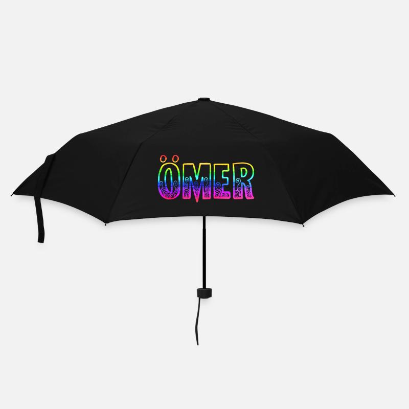 Ömer RS Arc-en-ciel - Parapluie standard - noir