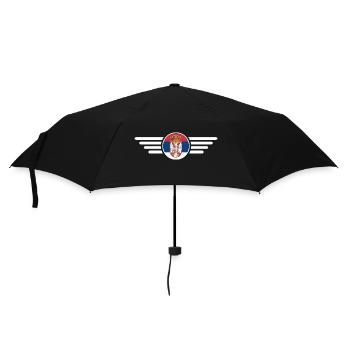 T-shirt design de style Serbie - Parapluie standard - noir - Devant