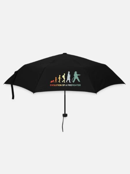 Feuerwehrmann Evolution - Regenschirm (klein) - Schwarz