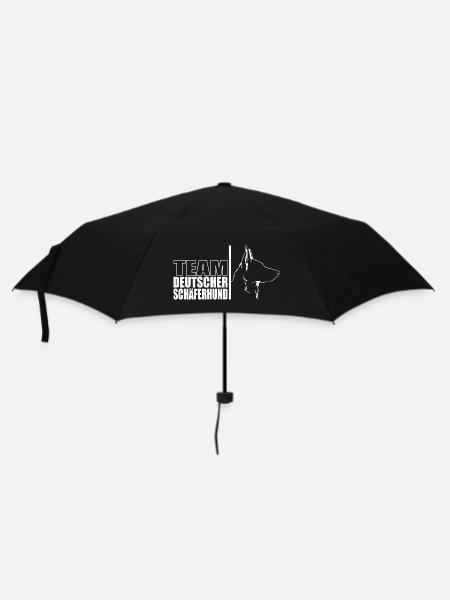 TEAM Deutscher Schäferhund Hunde Wilsigns - Regenschirm (klein) - Schwarz