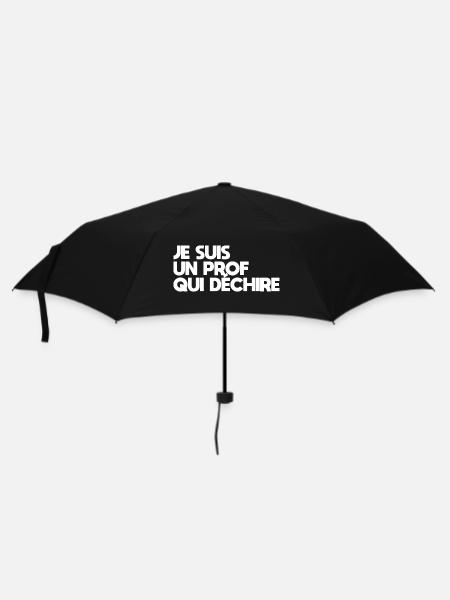 Ich bin ein Lehrer, der rockt - Regenschirm (klein) - Schwarz