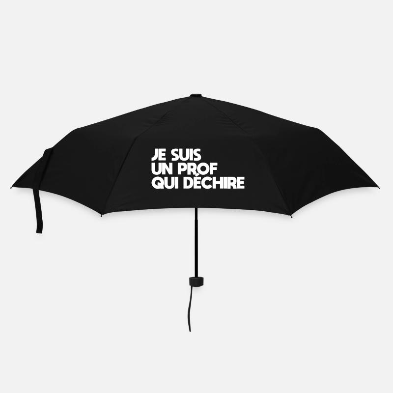 Ich bin ein Lehrer, der rockt - Regenschirm (klein) - Schwarz