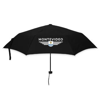 Montevideo Design – Für Fans & Reisende - Regenschirm (klein) - Schwarz - Vorne