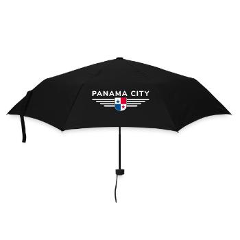 Panama City T-Shirt Design - Regenschirm (klein) - Schwarz - Vorne
