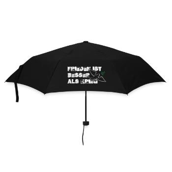Mieux vaut la paix que la guerre | avec Bird - Parapluie standard - noir - Devant