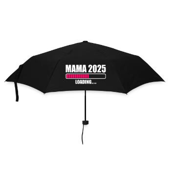 Mama 2025 - Regenschirm (klein) - Schwarz - Vorne