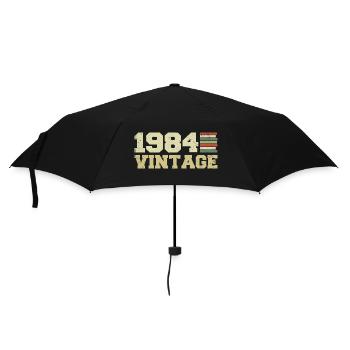 1984 Birthday Gift 1984 Vintage 1984 Gift - Umbrella (small) - black - Front