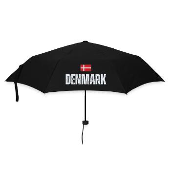 Drapeau du Danemark, fier danois - Parapluie standard - noir - Devant