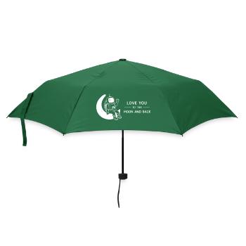 Love You To The Moon And Back Illustration - Parapluie standard - vert bouteille - Devant