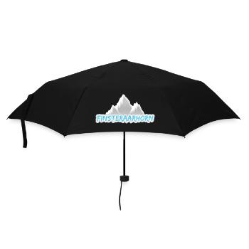 Geschenk für Finsteraarhorn - Regenschirm (klein) - Schwarz - Vorne