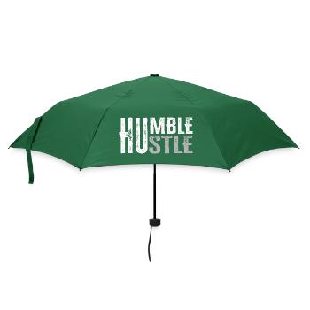 Bescheidener Hustle Unternehmer Geschäftsmann Businesswo - Regenschirm (klein) - Flaschengrün - Vorne