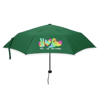 Chien des Pyrénées - Parapluie standard - vert bouteille - Devant