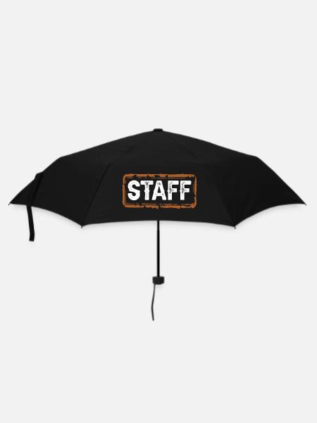 staff - Regenschirm (klein) - Schwarz
