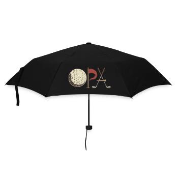 Golf Opa Vintage - Golfsport Großvater - Regenschirm (klein) - Schwarz - Vorne