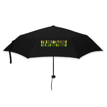 only talking to dog - Umbrella (small) - black - Front