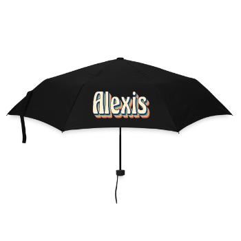 vintage retro Alexis t-shirt t-shirt gift idea - Umbrella (small) - black - Front