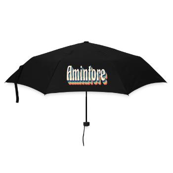 Vintage rétro Amintore T-Shirt cadeau T-Shirt - Parapluie standard - noir - Devant