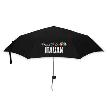 Stolzer Italiener, ich liebe Italien - Regenschirm (klein) - Schwarz - Vorne