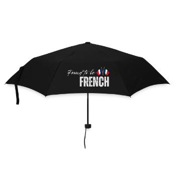 Proud French, I love France - Umbrella (small) - black - Front