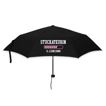 Stuckateurin Ausbildung 3 Lehrjahr Stuckateur  - Regenschirm (klein) - Schwarz - Vorne